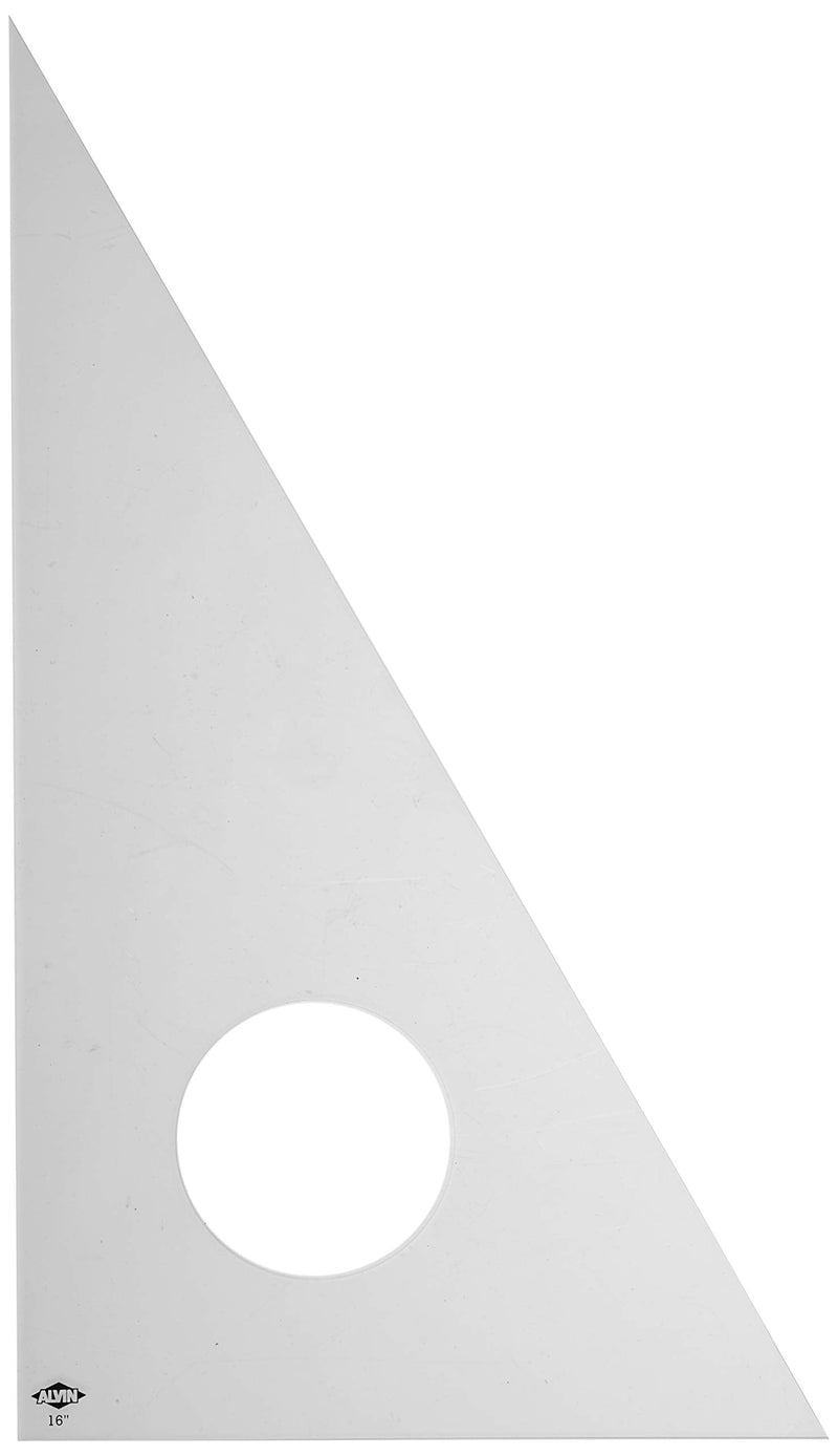 [Australia - AusPower] - ALVIN 130C-16 16 inch Clear Professional Acrylic Triangle 30/60 16" 