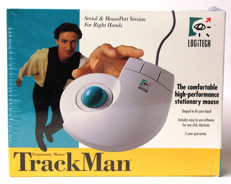 [Australia - AusPower] - Logitech Trackman II Ergonomic Trackball Mouse 1994 