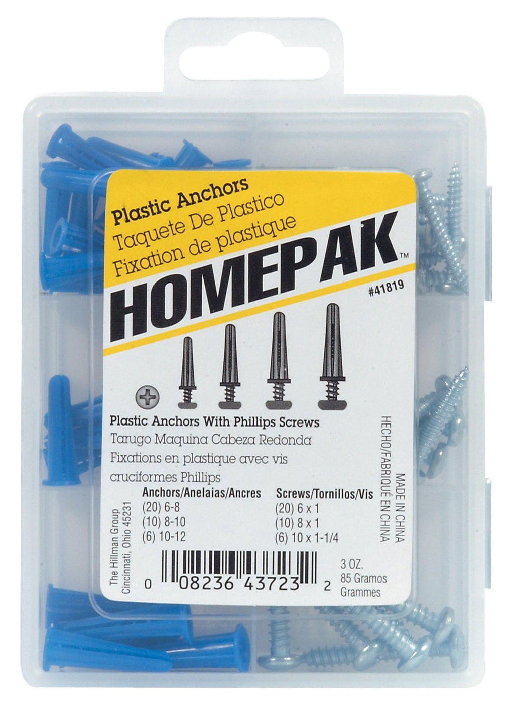 [Australia - AusPower] - HOMEPAK 41819 Plastic Anchor kit 