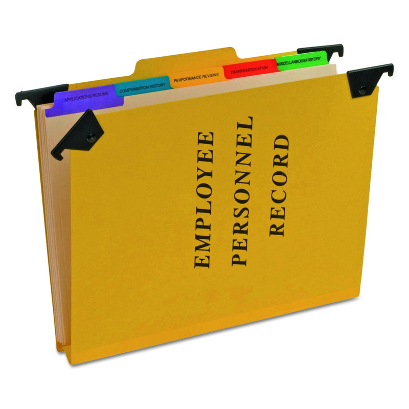 [Australia - AusPower] - Pendaflex SER2YEL Personnel Folders, 1/3 Cut Hanging Top Tab, Letter, Yellow 