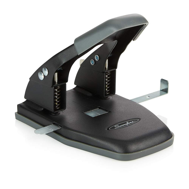 [Australia - AusPower] - Swingline 2 Hole Punch, Comfort Handle Two Hole Puncher, 28 Sheet Punch Capacity, 50% Easier, Black (74050) 