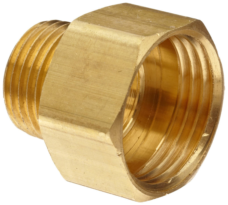 [Australia - AusPower] - Anderson Metals - 57484-1208 Brass Garden Hose Fitting, Connector, 3/4" Female Hose ID x 1/2" Male Pipe 