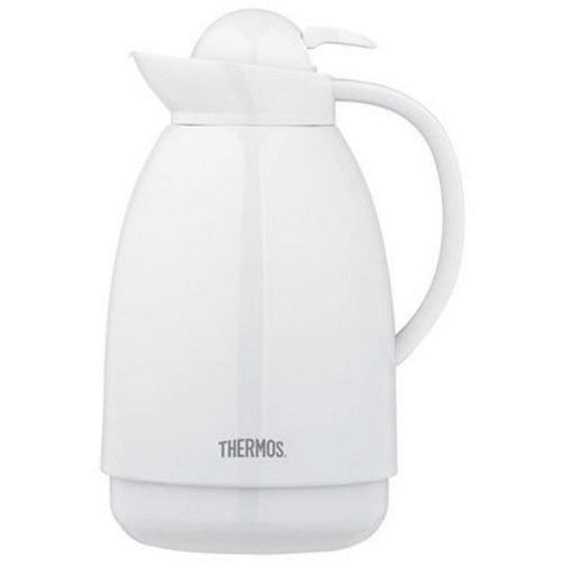 [Australia - AusPower] - Thermos 34OZ WHT Glass Carafe, Pack of 1, white 
