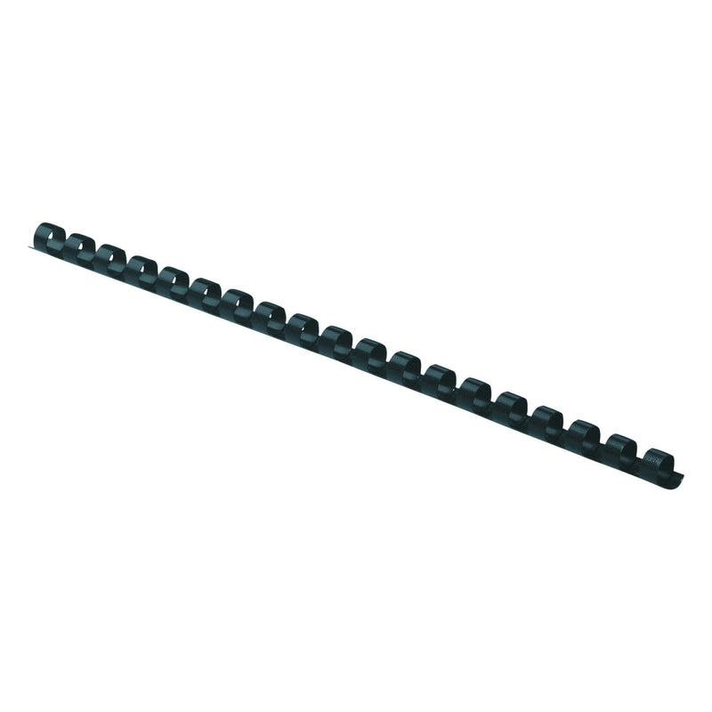 [Australia - AusPower] - Fellowes 52507, Plastic Combs - Round Back, 5/16", 100 Pack, Black 
