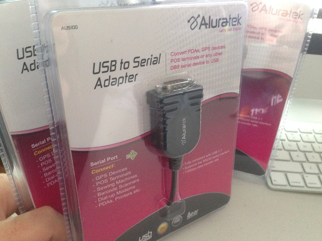 [Australia - AusPower] - Aluratek USB to Serial (DB9) Adapter (AUS100) 