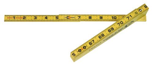 [Australia - AusPower] - Rhino Rulers Folding Inside Reading Carpenter's Ruler 6' Length - 55145 