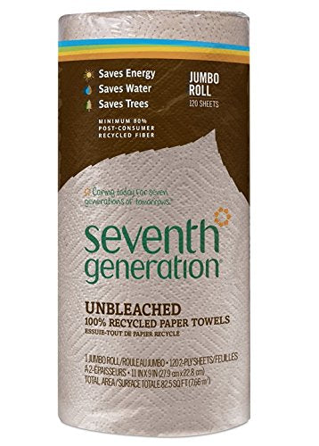 [Australia - AusPower] - Seventh Generation Nat Paper Towels, 120 Cnt, 120-Count 