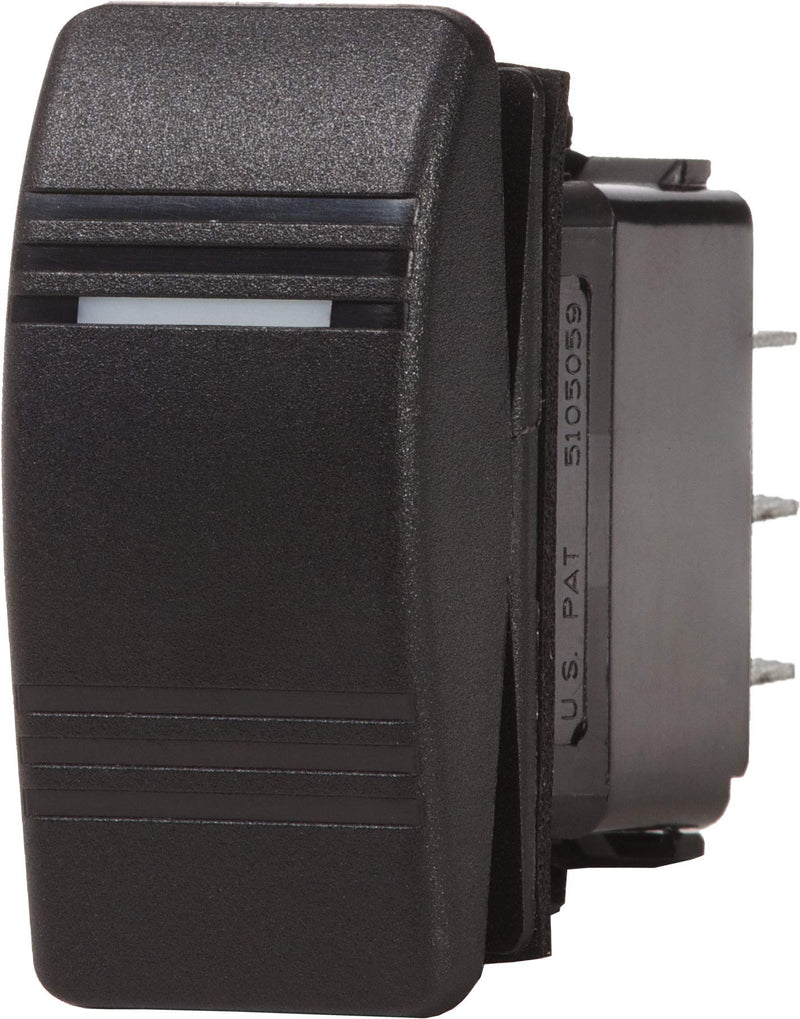 [Australia - AusPower] - Blue Sea Systems Water Resistant Black & Gray Contoura III Switches Contura (On)-off-on Spst 