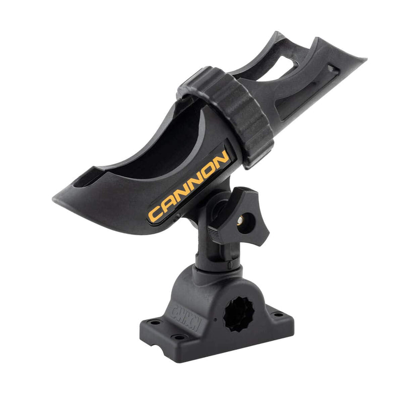 [Australia - AusPower] - Cannon 2450169-1 Three-Position Adjustable Track Mounted Rod Holder, Black Composite 