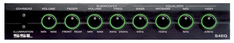 [Australia - AusPower] - Sound Storm Laboratories S4EQ 4 Band Pre Amp Car Equalizer with Gold Plated Front Rear and Subwoofer Outputs 
