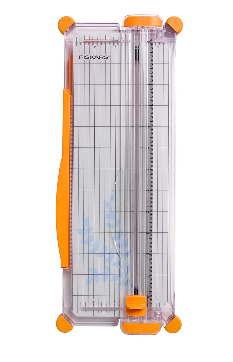 [Australia - AusPower] - Fiskars SureCut Portable Paper Trimmer, 12 Inch Cut , Orange - 154450-1009 