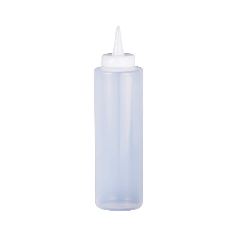 [Australia - AusPower] - HIC Refillable Squeeze Bottle with Nozzle Caps, Clear, BPA Free, 12-Ounce 