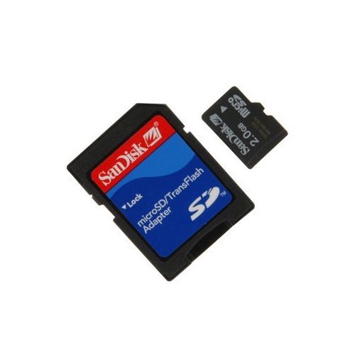 [Australia - AusPower] - MicroSD 2 GB Memory Card and SD Adapter - Cell Phone Memory Card 
