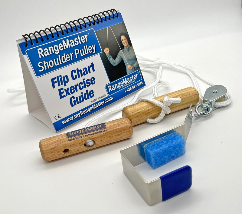 [Australia - AusPower] - RangeMaster Over the Door Shoulder Pulley │ Physical Therapy Shoulder Tool │ Helps Enhance Range of Motion for Shoulder Pain and Surgery Recovery │ Metal Bracket Door Attachment 
