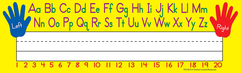 [Australia - AusPower] - Teacher Created Resources Flat Left/Right Alphabet Name Plates (4019) 