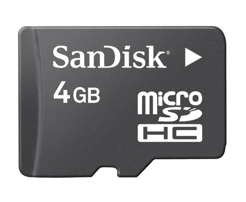 [Australia - AusPower] - Sandisk 4GB MicroSDHC Memory Card with SD Adapter 