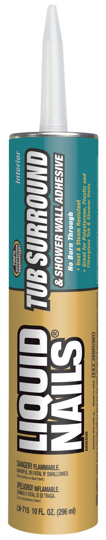 [Australia - AusPower] - Liquid Nails - LN715 LIQUID NAILS LN-715 Tub Surround and Shower Adhesive (Low VOC) (10-Ounce) 