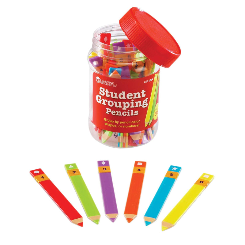 [Australia - AusPower] - Learning Resources Student Grouping Pencils,Multicolor,4 1/2 x 4/2 in 