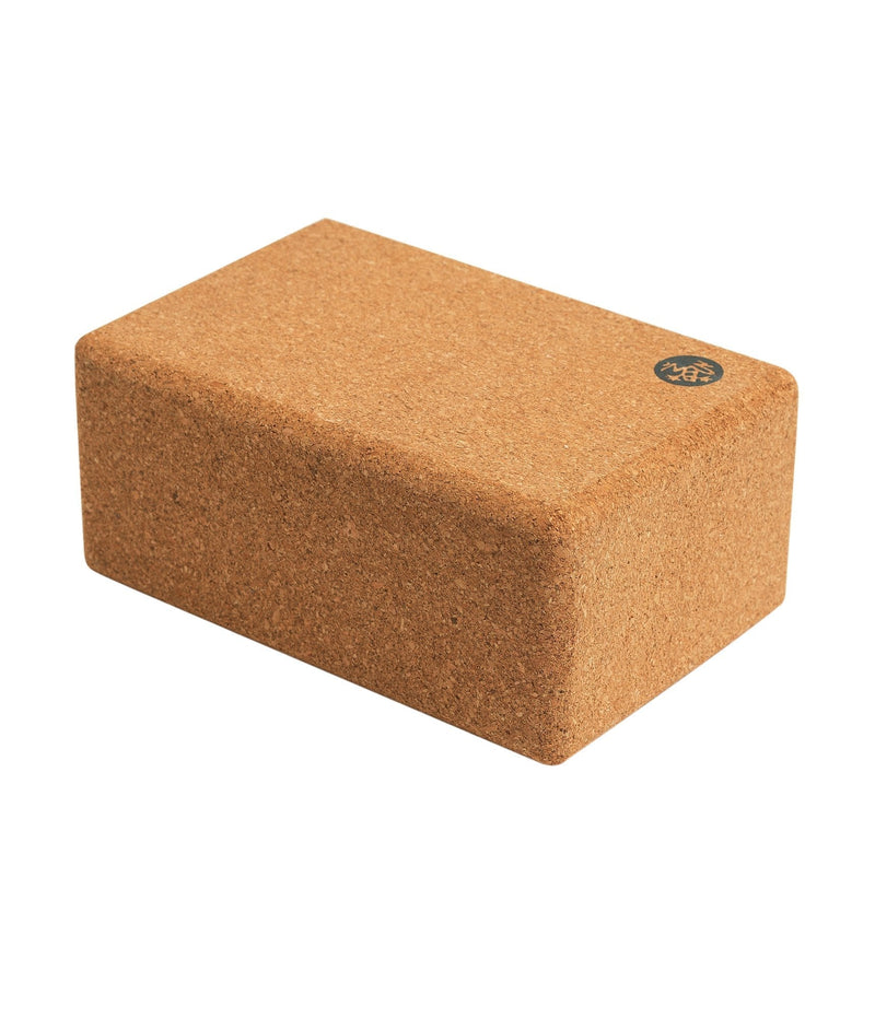 [Australia - AusPower] - Manduka Yoga Block, Resilient Material, Portable Fit & Easy to Grip, Comfortable Edges, Multi Style & Size Cork 