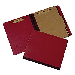 [Australia - AusPower] - Pressboard Classification Folder - 2 Divider, 6 Part - Letter - Earth Red 