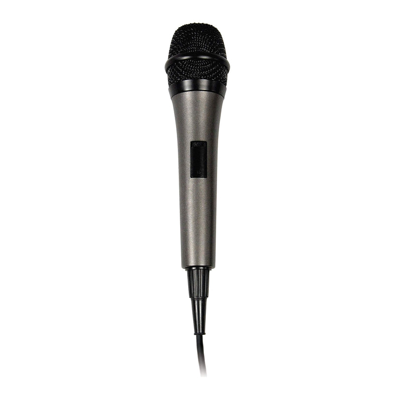 [Australia - AusPower] - Singing Machine SMM-205 Unidirectional Dynamic Karaoke Microphone with 10 Ft. Cord, Black, One Size 1 Black & Gold 