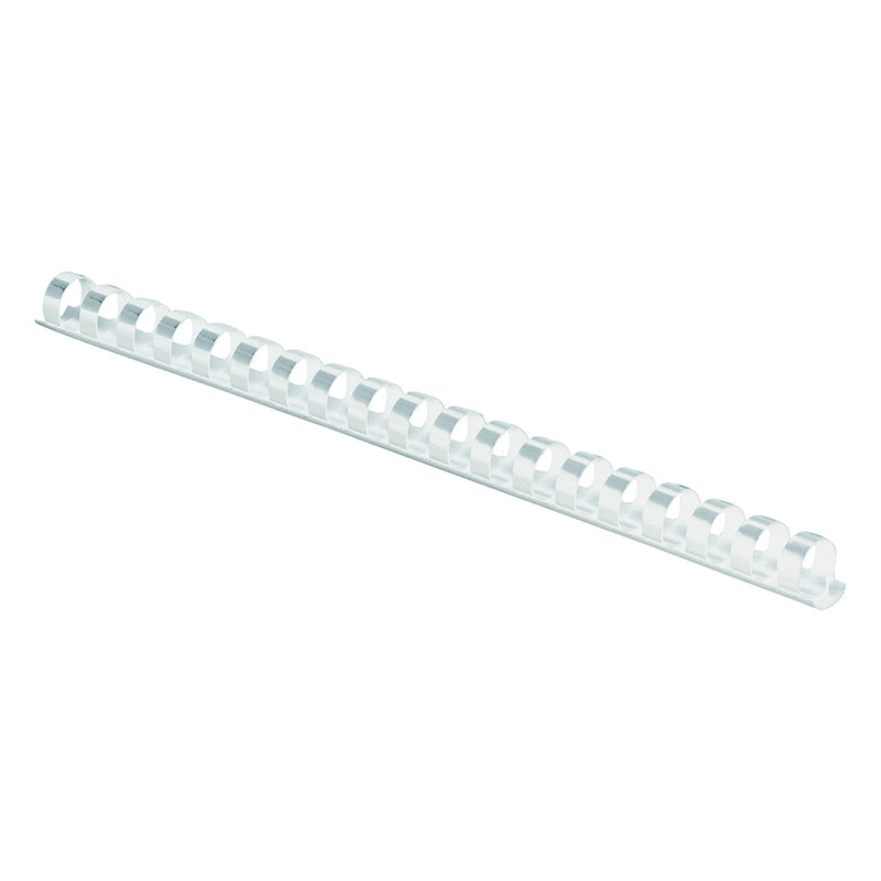 [Australia - AusPower] - Fellowes 52371, Plastic Combs - Round Back, 3/8", 100 pack, White 
