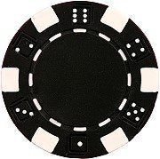[Australia - AusPower] - Da Vinci 50 Clay Composite Dice Striped 11.5 Gram Poker Chips, Choose from 11 Colors Black 
