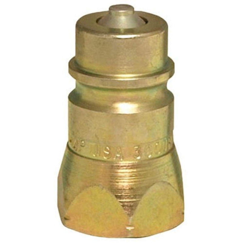 [Australia - AusPower] - Apache 39041060 1/2" ISO Male Tip Half with Poppet Valve Hydraulic Quick Disconnect (S71-4P) 