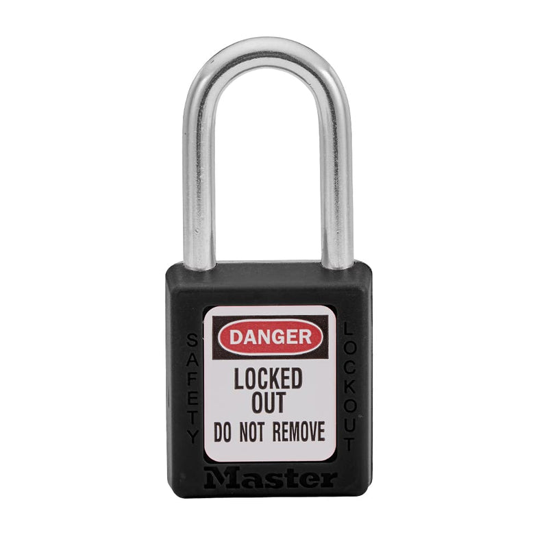 [Australia - AusPower] - Master Lock 410BLK Lockout Tagout Safety Padlock, Black 