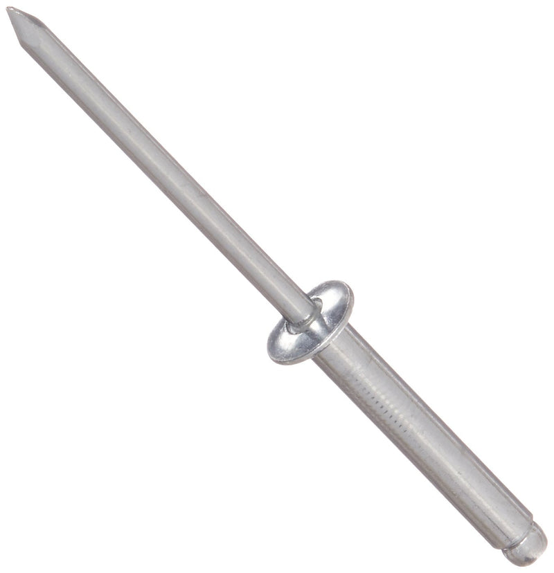 [Australia - AusPower] - Aluminum Blind Rivet, Meets IFI Grade 11, 0.251"-0.375" Grip Range, 1/4" OD, 0.625" Length, #F Drill Size (Pack of 100) 1/4 inches Unknown modifier 0.251 Inches 0.375 Inches 0.625 Inches 