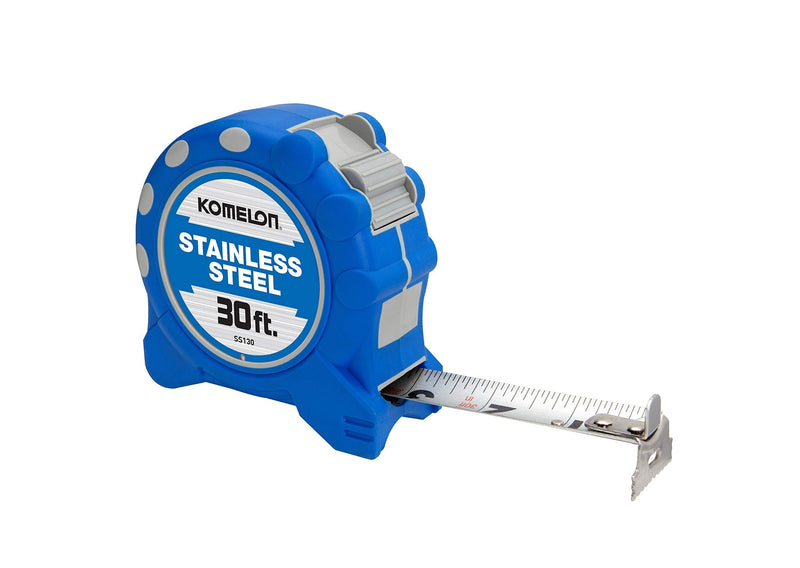 [Australia - AusPower] - Stainless Steel Tape Measure, 1 Inx30 ft 