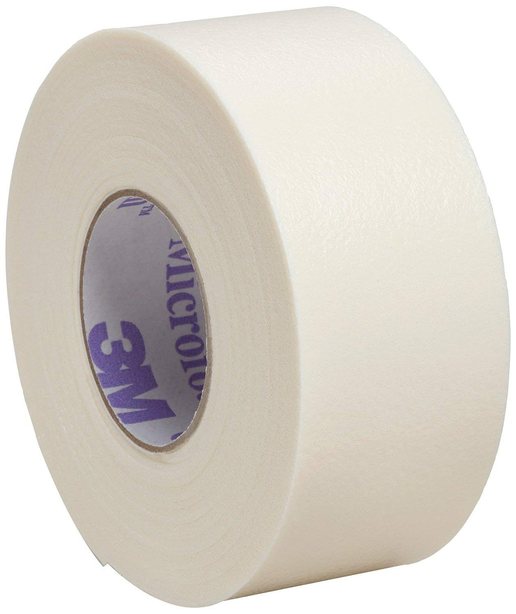 [Australia - AusPower] - 3M Microfoam Surgical Tape 1 inch x 5-1/2 yard (stretched) (2,5cm x 5m (stretched)) Elastic foam, hypoallergenic surgical tape Model #1528-1 