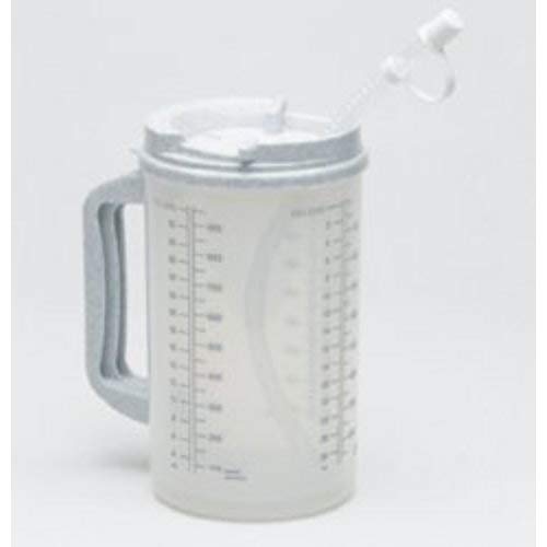 [Australia - AusPower] - 1 X Medegen Roommates Pitcher Insulated W/Straw Translucent W/Granite And Handle 32 Oz - Model h206-01 1 Count (Pack of 1) 
