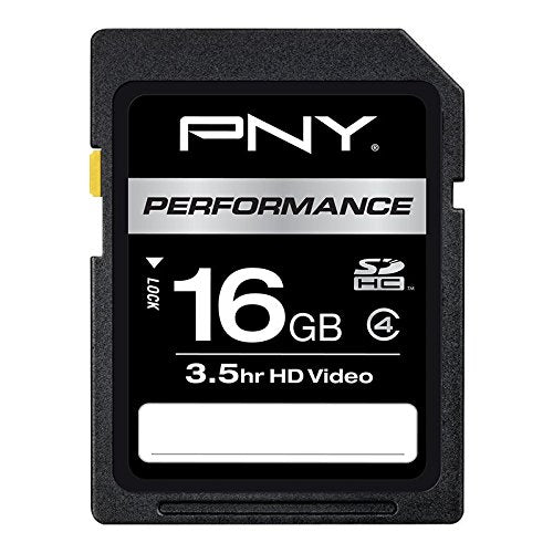 [Australia - AusPower] - PNY 16 GB SDHC Class 4 Flash Memory Card (P-SDHC16G4H-GE) 16GB Standard Packaging 