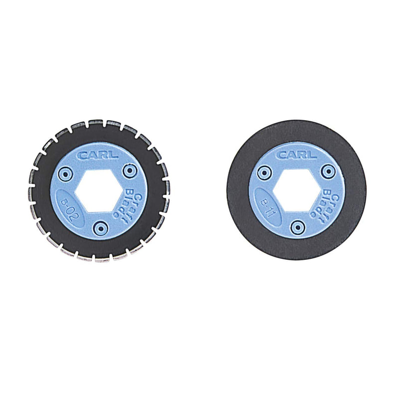 [Australia - AusPower] - CARL 15051 Bidex perforating/Scoring Blade Set for Personal/Professional Rotary Trimmers, Blue 1-Pack 