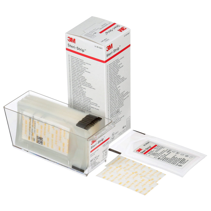 [Australia - AusPower] - 3M™ Steri-Strip™ Reinforced Adhesive Skin Closures, R1541, 1/4 in x 3 in (6 mm x 75 mm), 3 Strips/Envelope (Pack of 50 strips) 