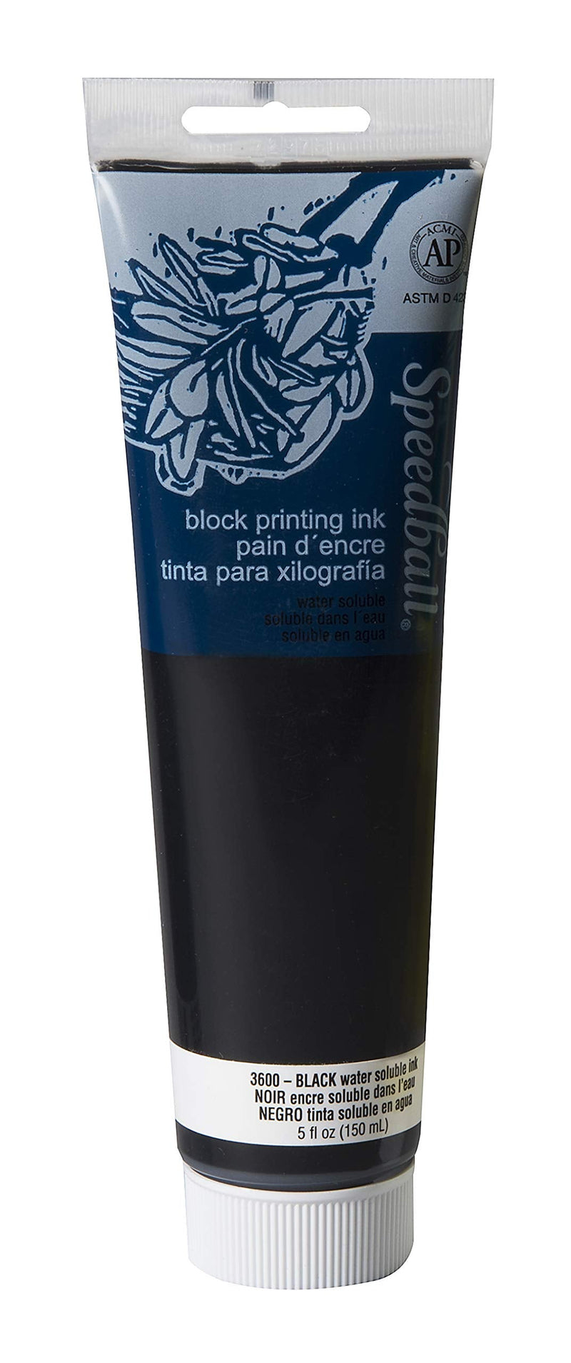 [Australia - AusPower] - Speedball Water-Soluble Block Printing Ink, 5-Ounce Tube, Black 