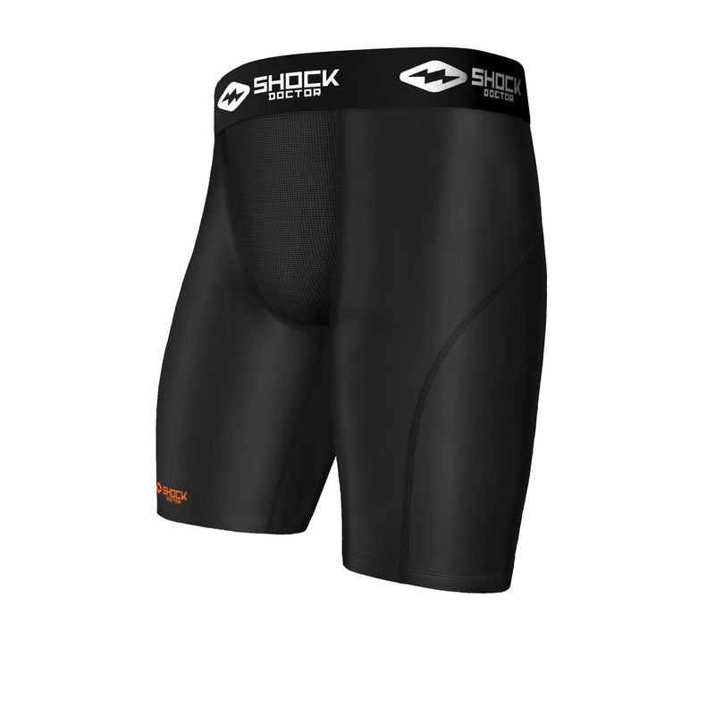 [Australia - AusPower] - Shock Doctor Compression Shorts with Cup Pocket. Supporter Underwear (Cup NOT included). Baseball, Hockey. Youth & Adult 