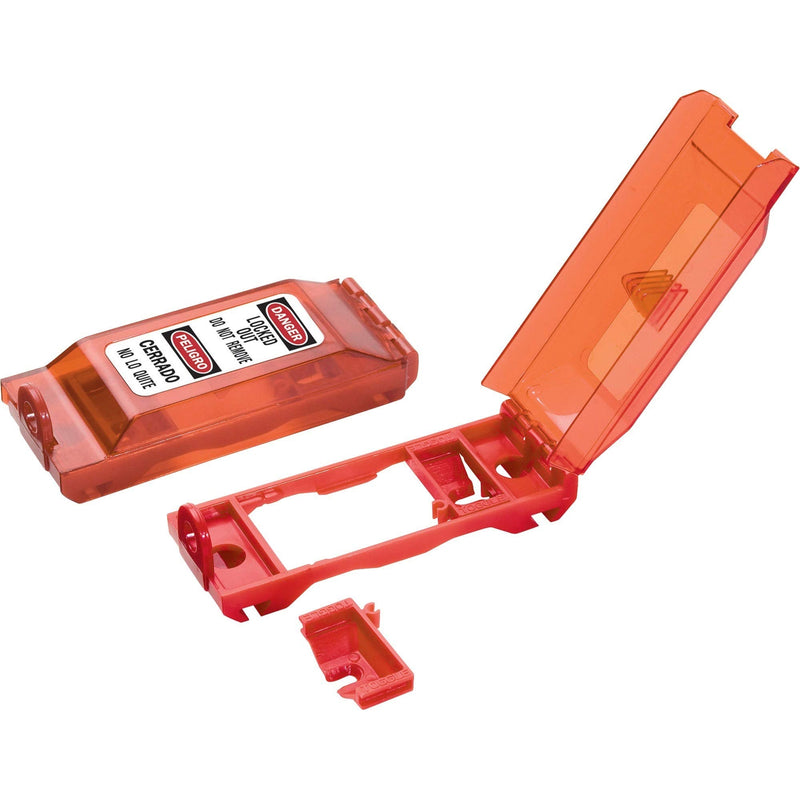 [Australia - AusPower] - Master Lock 496B Lockout Tagout Universal Wall Switch Cover, Red 0.312 in. Shackle Diameter 