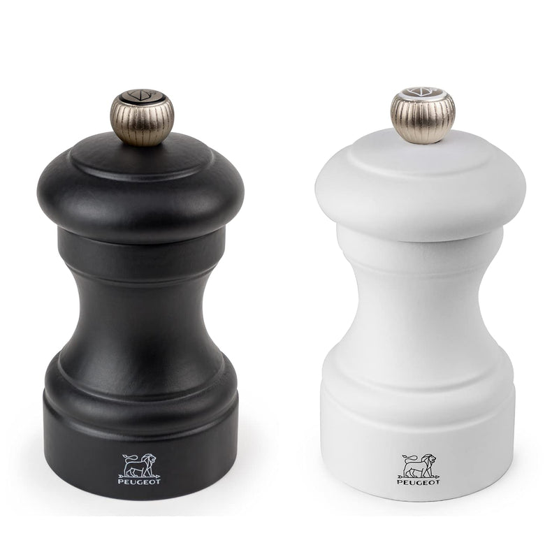 [Australia - AusPower] - Peugeot Bali FONTE Pepper Mill, 6x6x8 cm, Black/White 