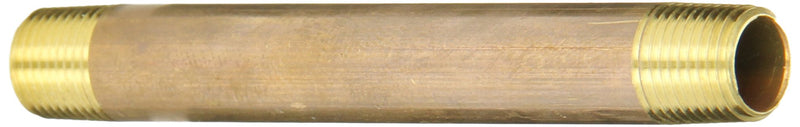 [Australia - AusPower] - Anderson Metals - 38300-0230 38300 Lead Free Red Brass Pipe Fitting, Nipple, 1/8" x 1/8" NPT Male, 3" Length 1/8 Inch 