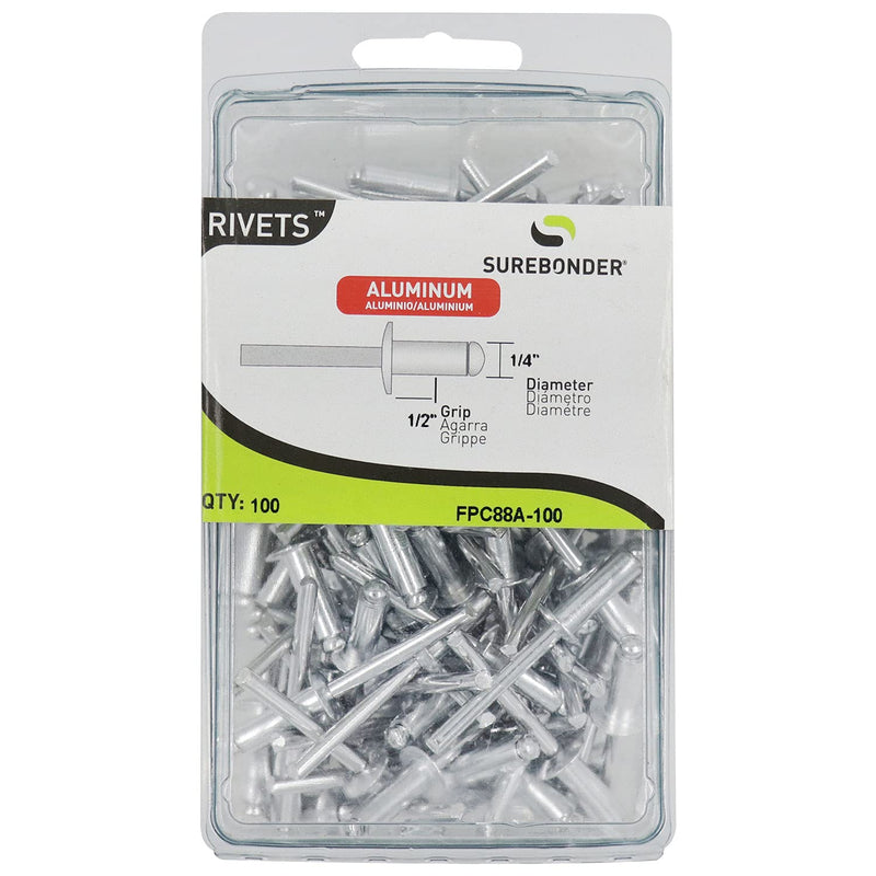 [Australia - AusPower] - Surebonder FPC88A-100 1/4-inch Aluminum Long Rivets (100 per box) 