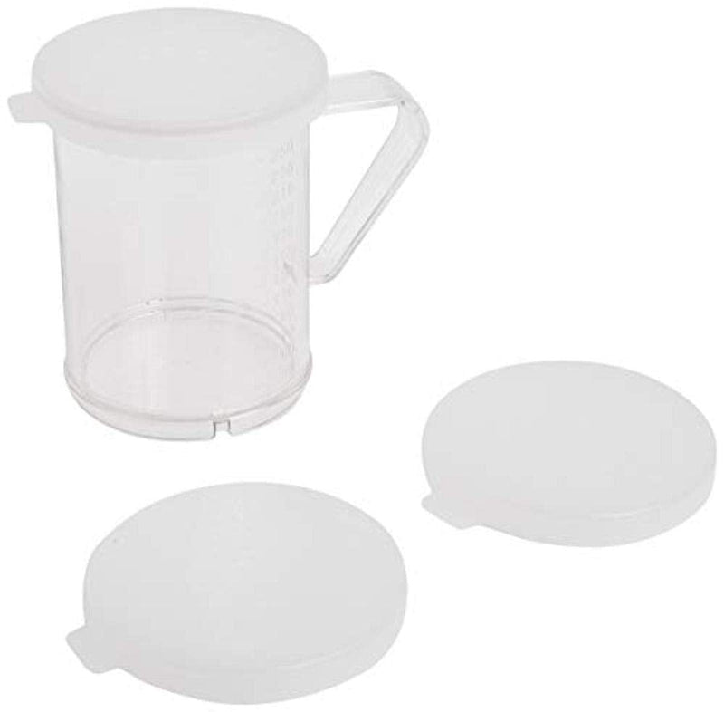 [Australia - AusPower] - Winco Winware 10-Ounce Polycarbonate Dredge with 3 Snap-on Lids, 1 Count (Pack of 1), Plastic 