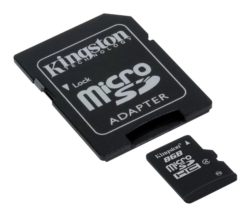 [Australia - AusPower] - Kingston 8 GB microSDHC Class 4 Flash Memory Card SDC4/8GB,Black 