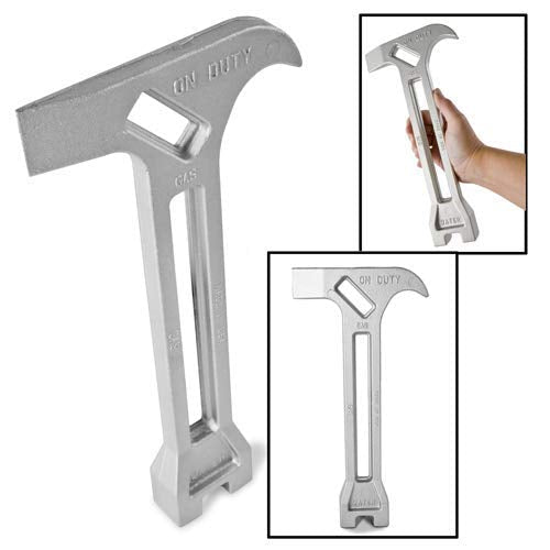 [Australia - AusPower] - 4 in 1 Emergency Tool: Gas & Water Shut Off, Pry Bar, 4 in 1, Non Sparking, Emergency earthquake Gas Shut Off Valve - Fireman Tools - Tool Emergency - Emergency Tools - Gas Turn Off Wrench - Tern Tool 