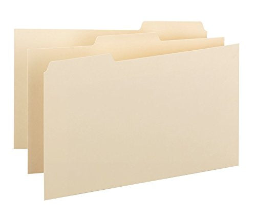 [Australia - AusPower] - Smead Index Card Guide, 5"W x 3"H, with blank 1/3-Cut Tabs, Manila, 100 per Box (55030) 