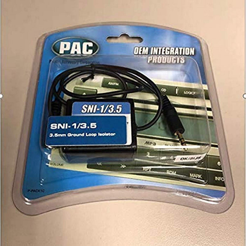 [Australia - AusPower] - PAC SNI-1/3.5 3.5-mm Ground Loop Noise Isolator Works with iPod/Zune/iRiver and Others , Black 