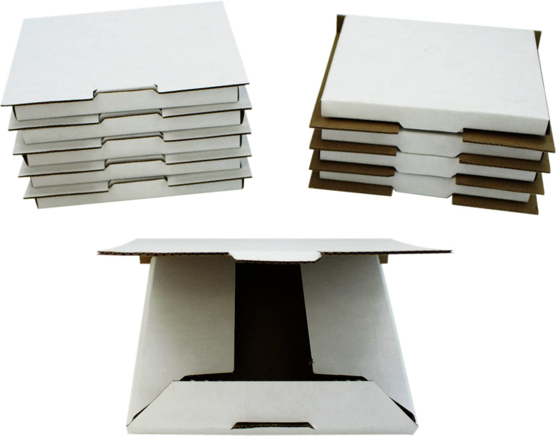 [Australia - AusPower] - (10) Standard Fold-Up White Cardboard Single CD Jewel Case Mailers - CDBC01 - Shipping Boxes 