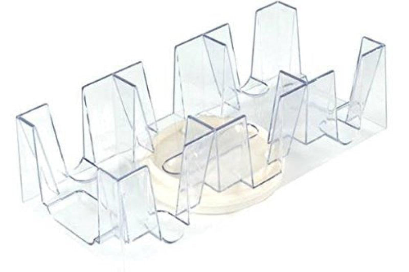 [Australia - AusPower] - 9 Deck Plastic Revolving Playing Card Tray with 3 Slots - Clear 