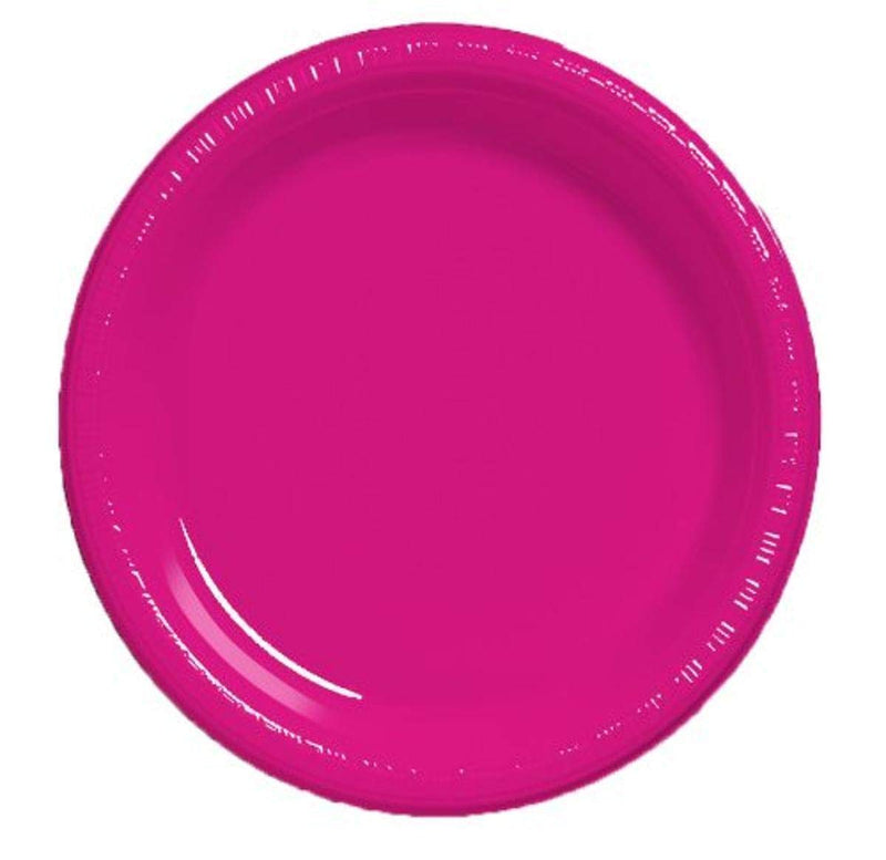 [Australia - AusPower] - Creative Converting Touch of Color 20 Count Plastic Lunch Plates, Hot Magenta One size 